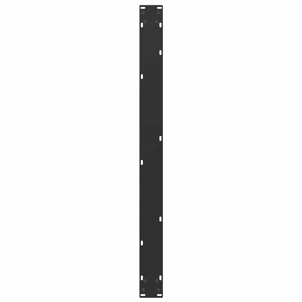 Nohy K Jídelnímu Stolu Ve Tvaru U, 2 Ks, Černé, 100 X (72-73) Cm, Ocel