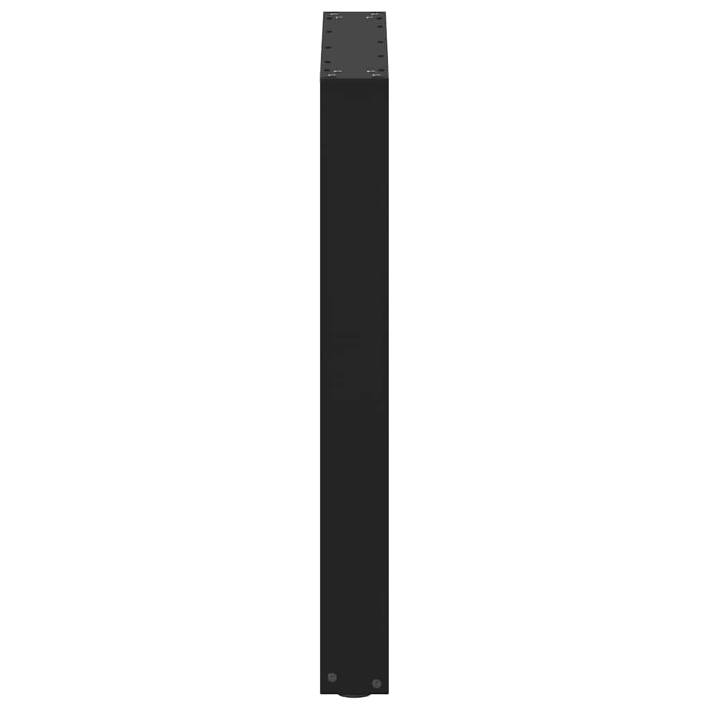 Nohy K Jídelnímu Stolu Ve Tvaru U, 3 Ks, Černé, 70 X (72-73) Cm, Ocel