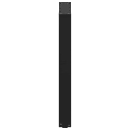 Nohy K Jídelnímu Stolu Ve Tvaru U, 3 Ks, Černé, 70 X (72-73) Cm, Ocel