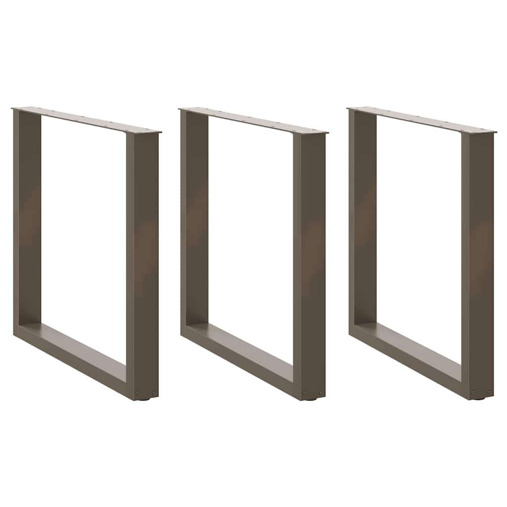 Nohy Konferenčního Stolku Ve Tvaru U 2 Ks 30X(30-31)Cm Ocel Přírodní