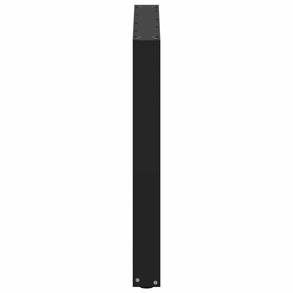 Nohy K Jídelnímu Stolu Ve Tvaru U, 3 Ks, Černé, 90 X (72-73) Cm, Ocel
