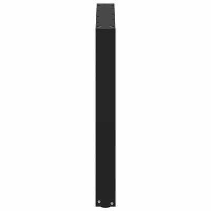 Nohy K Jídelnímu Stolu Ve Tvaru U, 3 Ks, Černé, 90 X (72-73) Cm, Ocel