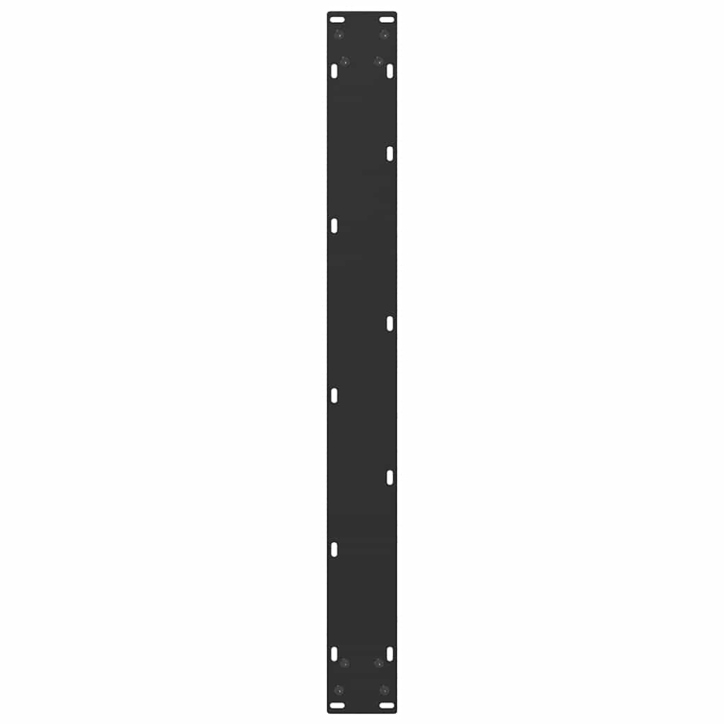 Nohy K Jídelnímu Stolu Ve Tvaru U, 3 Ks, Černé, 90 X (72-73) Cm, Ocel