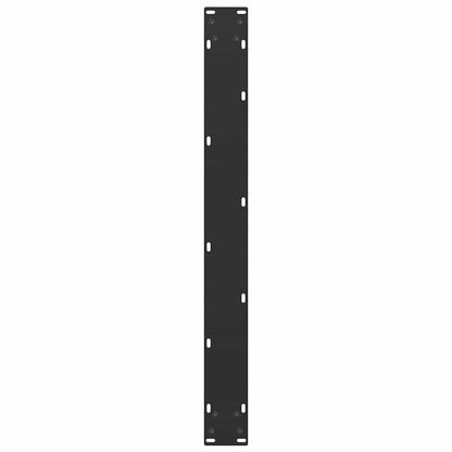 Nohy K Jídelnímu Stolu Ve Tvaru U, 3 Ks, Černé, 90 X (72-73) Cm, Ocel
