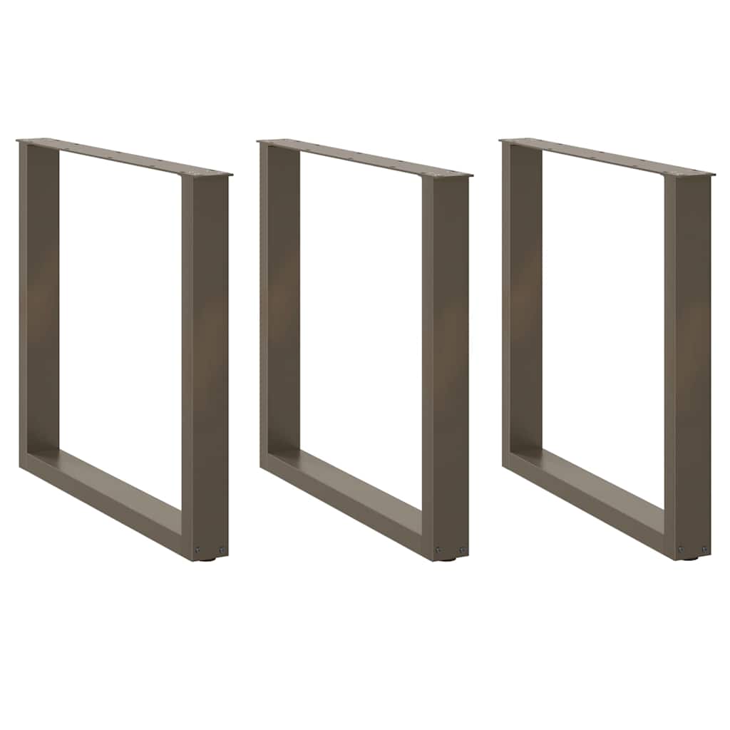 Nohy Konferenčního Stolku Ve Tvaru U 2 Ks 30X(30-31)Cm Ocel Přírodní