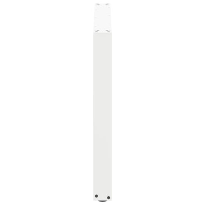 Nohy K Jídelnímu Stolu Ve Tvaru U, 3 Ks, Bílé, 100 X (72-73) Cm, Ocel