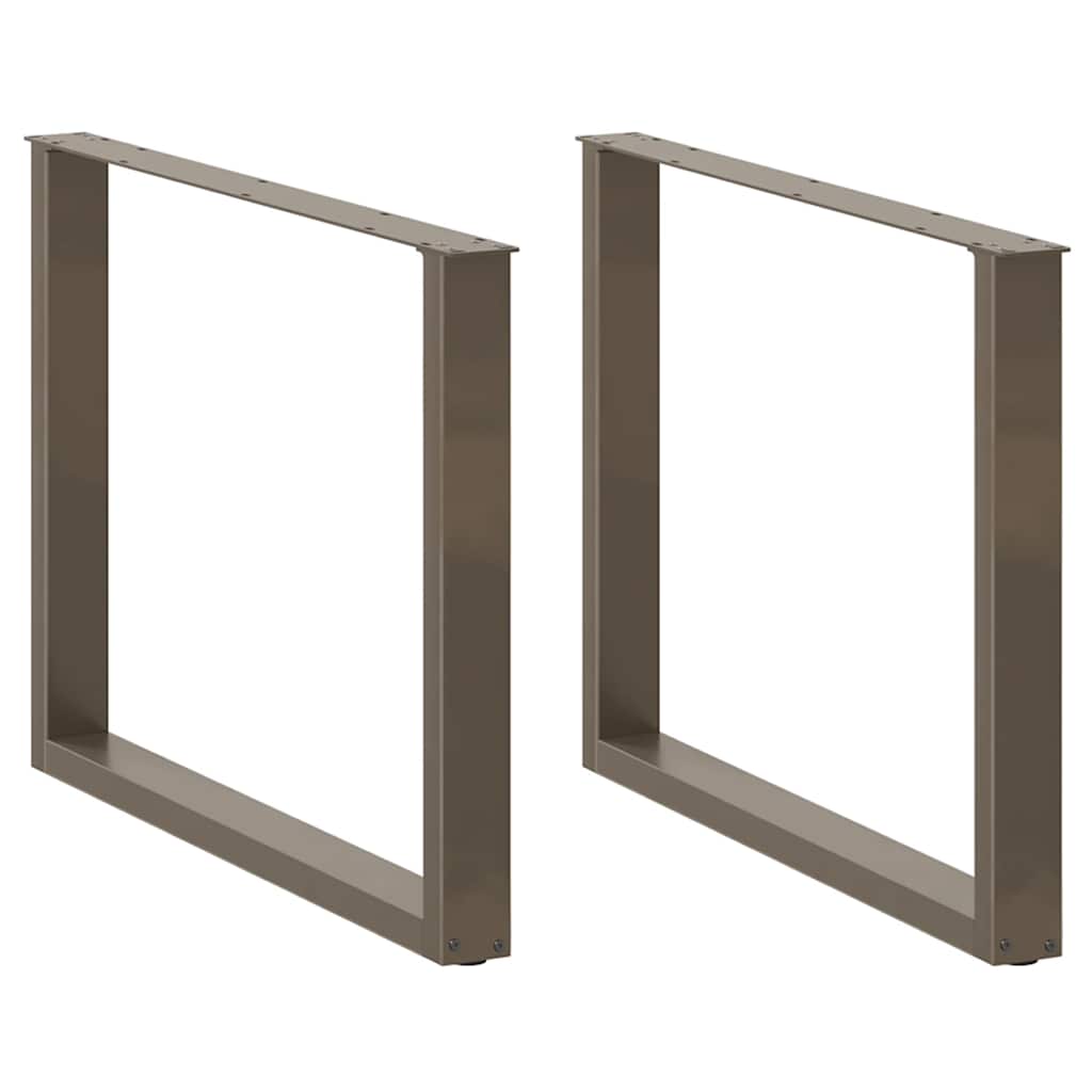 Nohy Konferenčního Stolku Ve Tvaru U 2 Ks 30X(30-31)Cm Ocel Přírodní