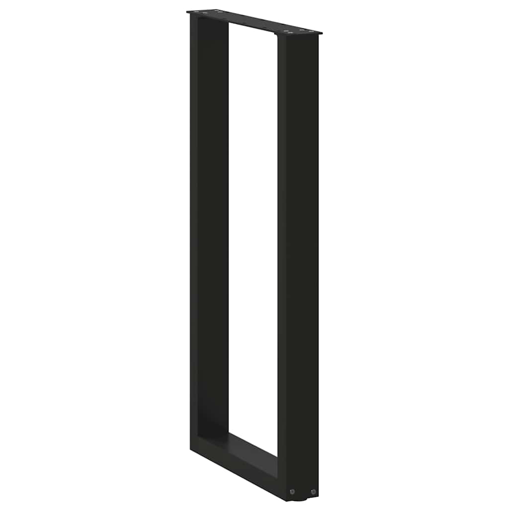 Nohy Barového Stolu Ve Tvaru U, 2 Ks, Černé, 40 X (100-101) Cm, Ocel