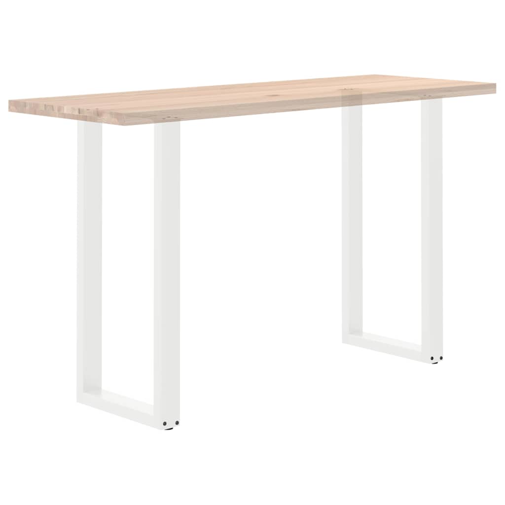 Nohy Barového Stolu Ve Tvaru U, 2 Ks, Bílé, 50 X (100-101) Cm, Ocel