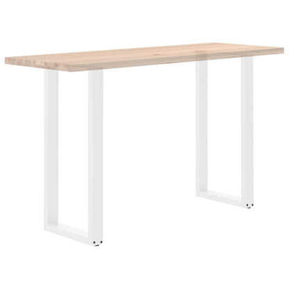 Nohy Barového Stolu Ve Tvaru U, 2 Ks, Bílé, 50 X (100-101) Cm, Ocel