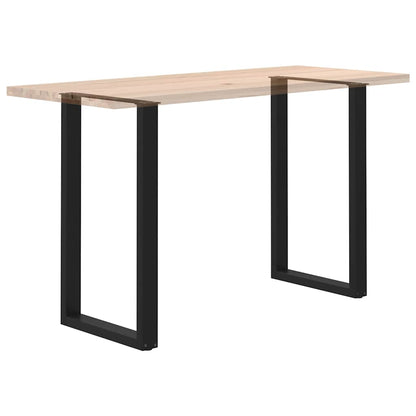 Nohy Barového Stolu Ve Tvaru U, 2 Ks, Černé, 60 X (100-101) Cm, Ocel