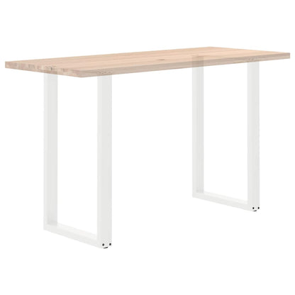 Nohy Barového Stolu Ve Tvaru U, 2 Ks, Bílé, 60 X (100-101) Cm, Ocel
