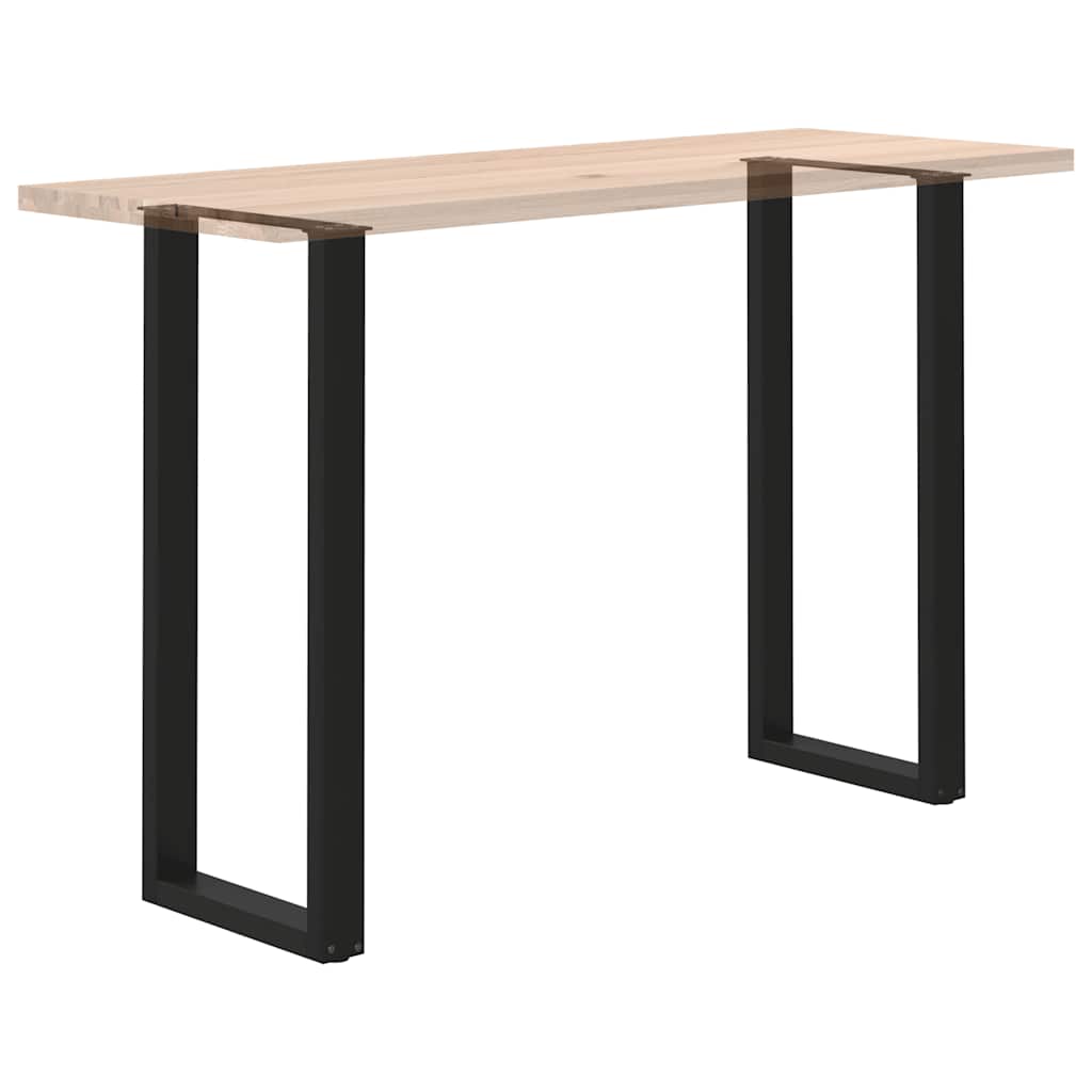 Nohy Barového Stolu Ve Tvaru U, 2 Ks, Černé, 50 X (110-111) Cm, Ocel
