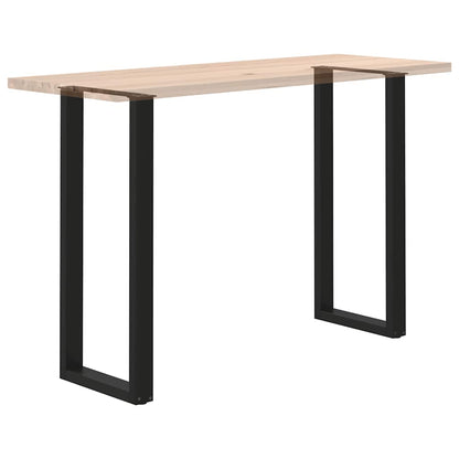 Nohy Barového Stolu Ve Tvaru U, 2 Ks, Černé, 50 X (110-111) Cm, Ocel
