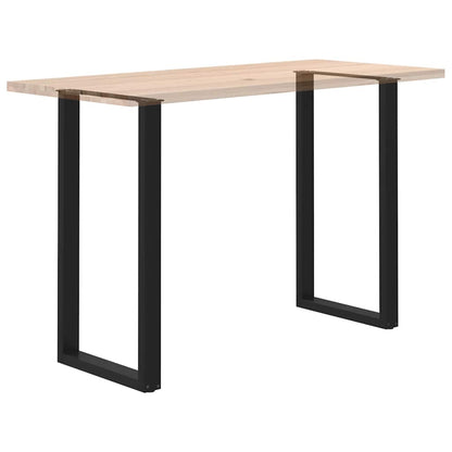 Nohy Barového Stolu Ve Tvaru U, 2 Ks, Černé, 60 X (110-111) Cm, Ocel