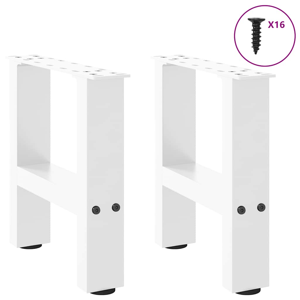 Nohy Konferenčního Stolku Bílé 2 Ks Ocelové Bílá