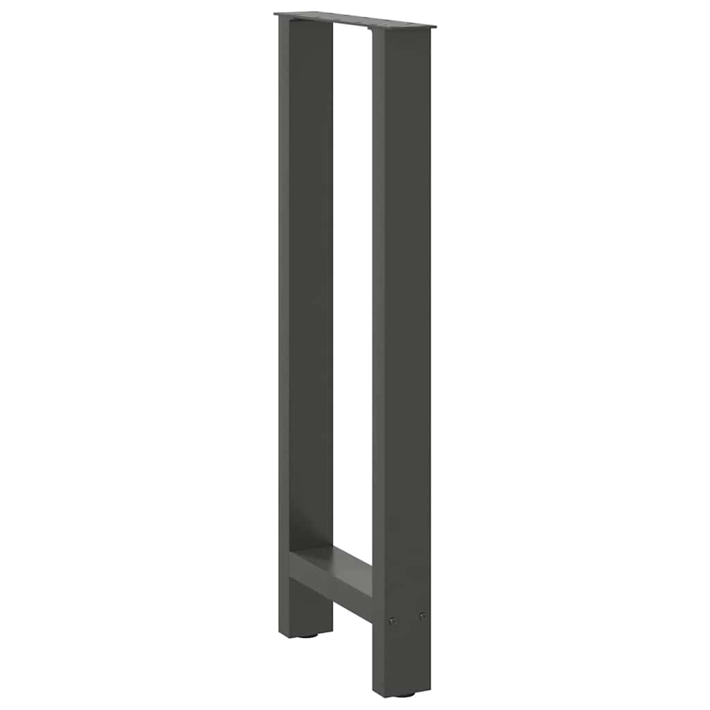 Nohy K Barovému Stolu Antracitové 2 Ks 40 X (100-101) Cm Ocelové