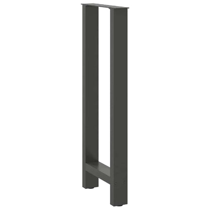 Nohy K Barovému Stolu Antracitové 2 Ks 40 X (100-101) Cm Ocelové