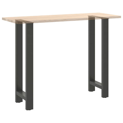 Nohy K Barovému Stolu Antracitové 2 Ks 40 X (100-101) Cm Ocelové