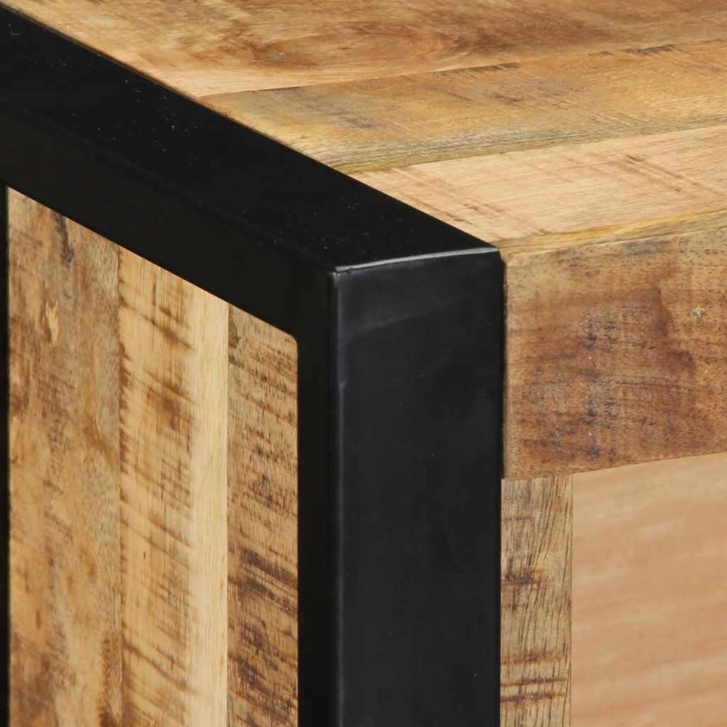 Tv Skříňka 80X30X25 Cm Masivní Hrubý Mangovník