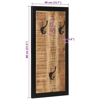 Věšák Na Kabáty 40X2X80 Cm Masivní Hrubý Mangovník