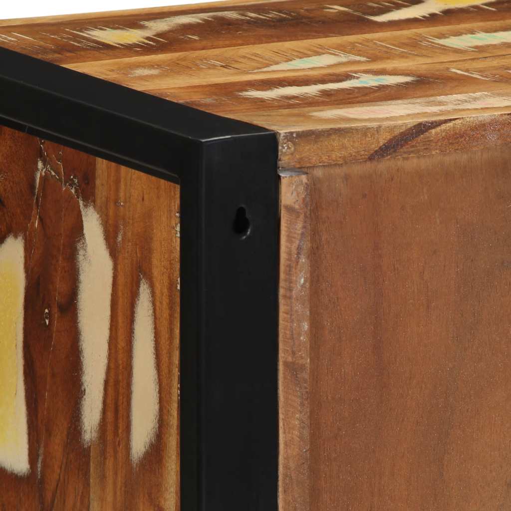 Noční Skříňka Multicolour Masivní Dřevo Reclaimed Vícebarevný