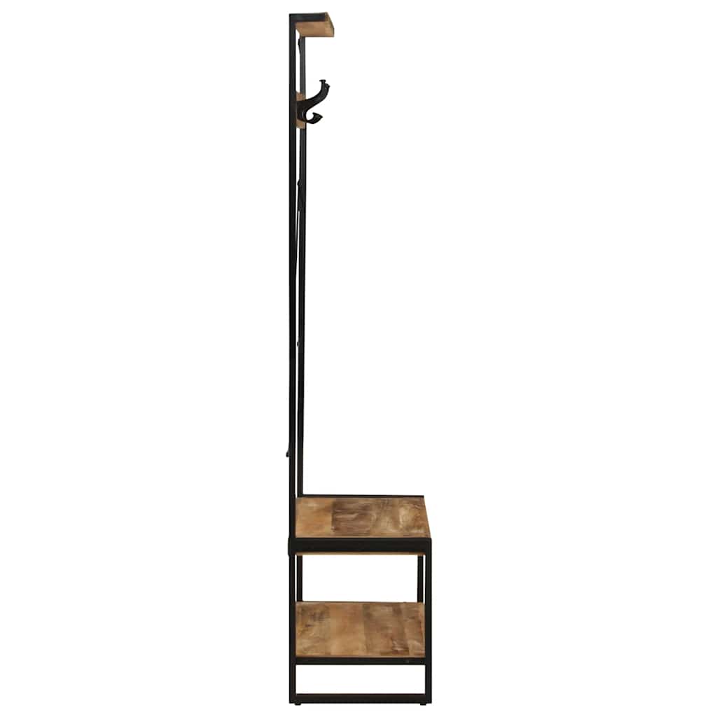 Věšák Na Oblečení 80X40X190 Cm Masivní Hrubé Dřevo Mango