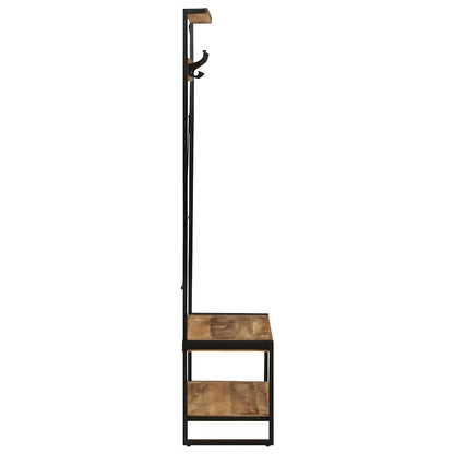 Věšák Na Oblečení 80X40X190 Cm Masivní Hrubé Dřevo Mango