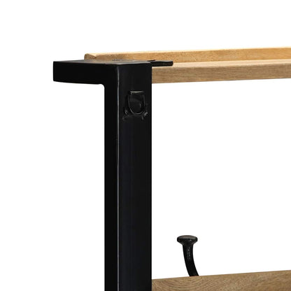 Věšák Na Oblečení 80X40X190 Cm Masivní Hrubé Dřevo Mango