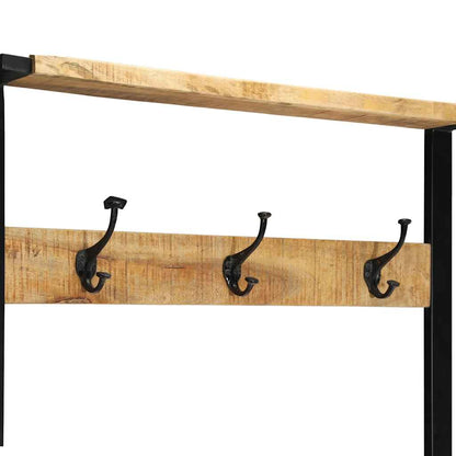 Věšák Na Oblečení 80X40X190 Cm Masivní Hrubé Dřevo Mango