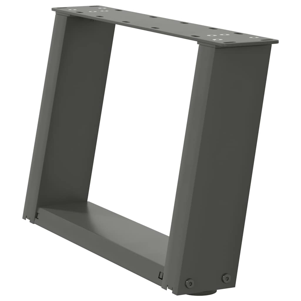 Nohy Konferenčního Stolku Ve Tvaru U 2 Ks Antracitové 40 X (30-31) Cm Ocelové