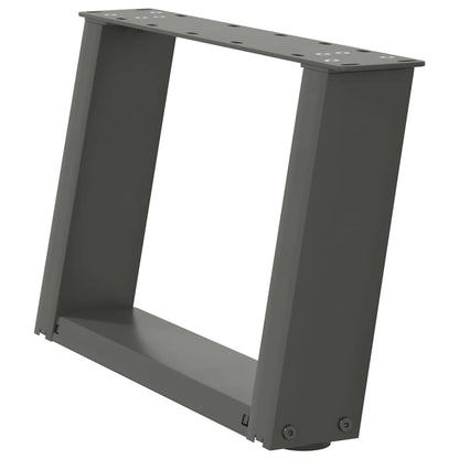 Nohy Konferenčního Stolku Ve Tvaru U 2 Ks Antracitové 40 X (30-31) Cm Ocelové