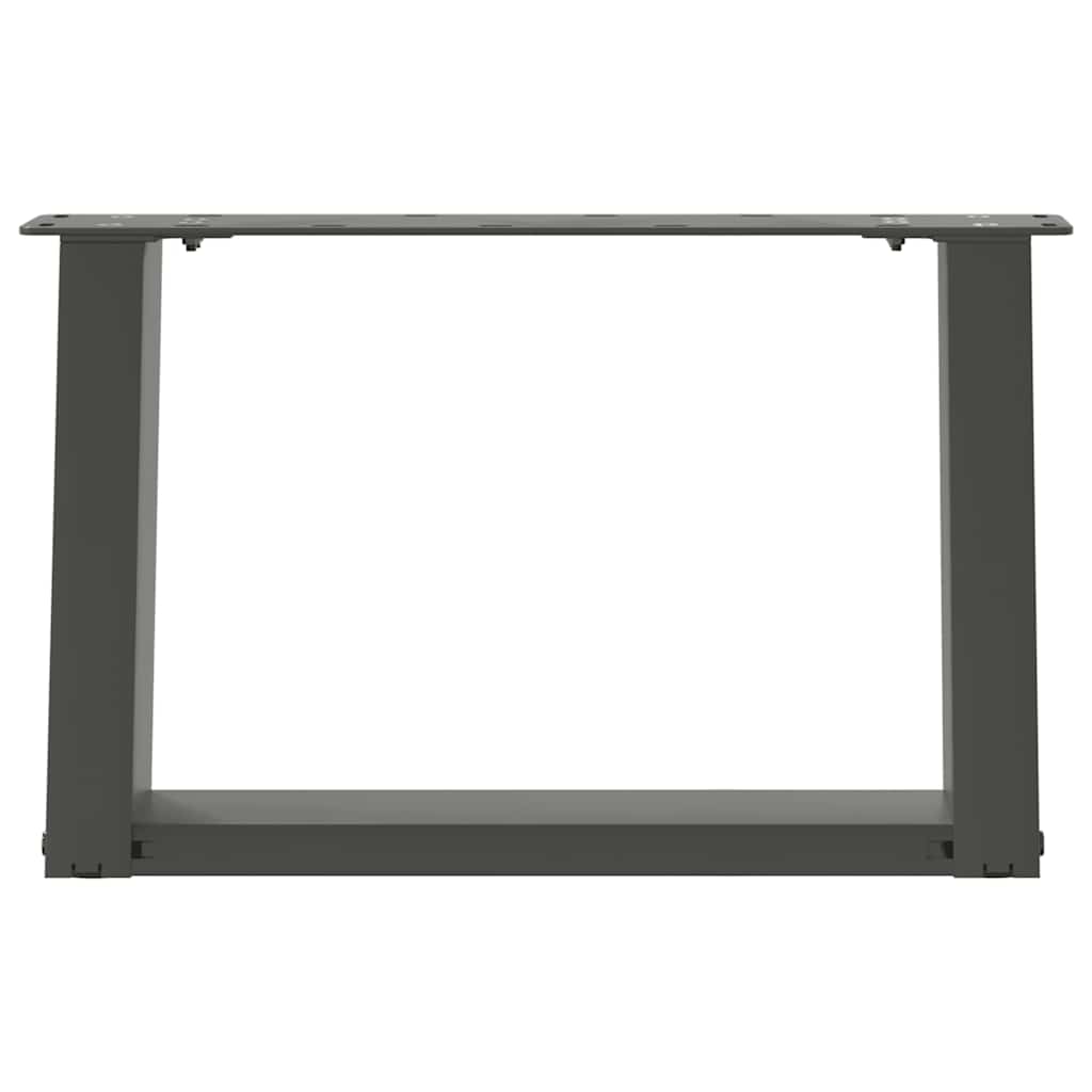 Nohy Konferenčního Stolku Ve Tvaru U 2 Ks Antracitové 40 X (30-31) Cm Ocelové