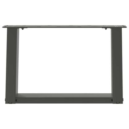 Nohy Konferenčního Stolku Ve Tvaru U 2 Ks Antracitové 40 X (30-31) Cm Ocelové