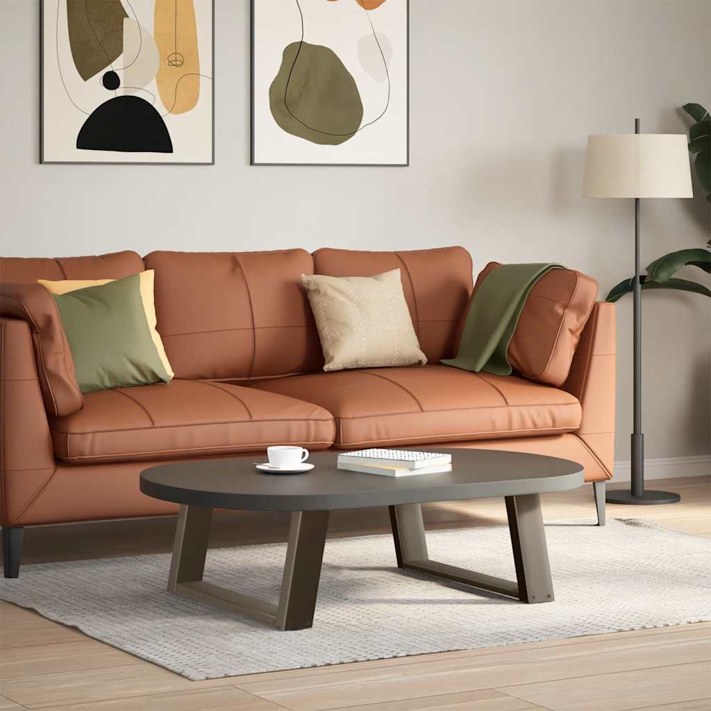 Nohy Konferenčního Stolku Ve Tvaru U, 2 Ks, Přírodní Ocel, 70 X (30-31) Cm, Ocel