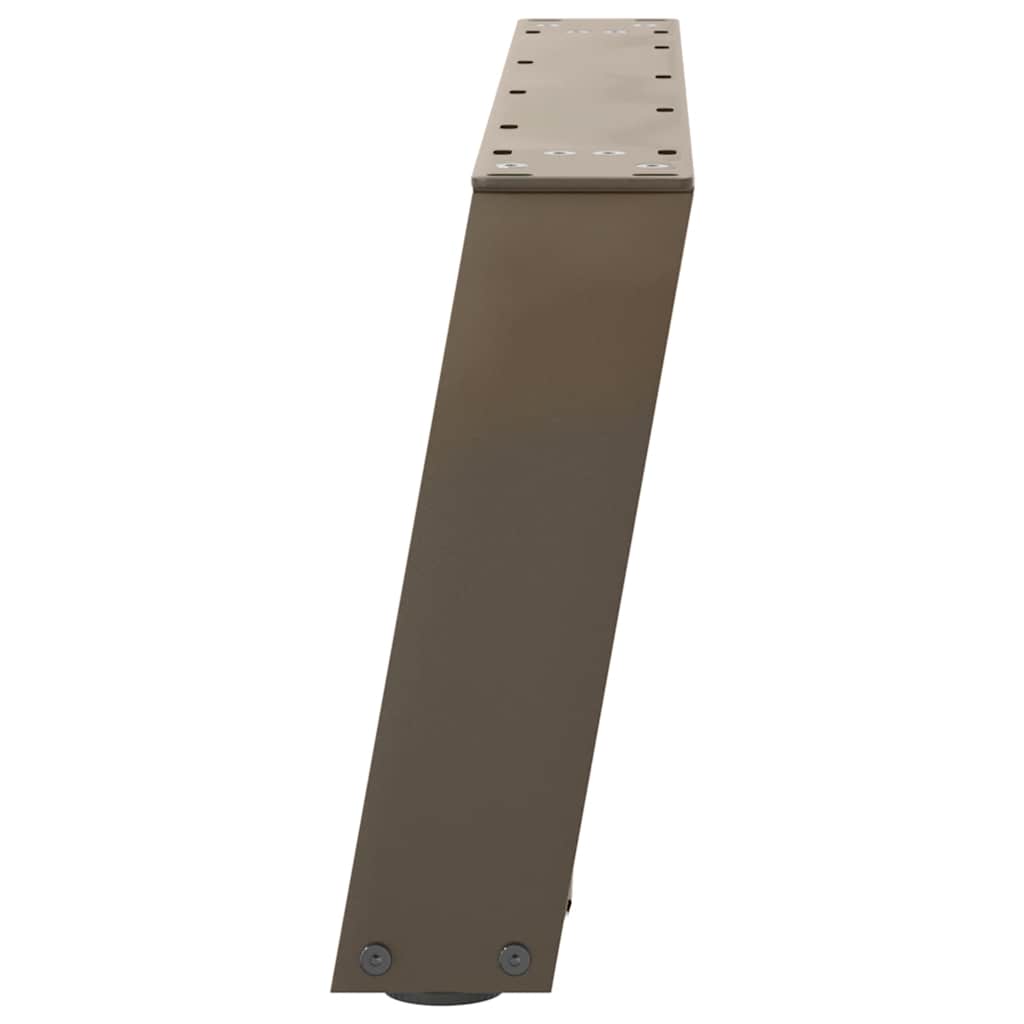 Nohy Konferenčního Stolku Ve Tvaru U, 2 Ks, Přírodní Ocel, 70 X (30-31) Cm, Ocel