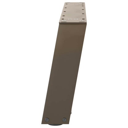 Nohy Konferenčního Stolku Ve Tvaru U, 2 Ks, Přírodní Ocel, 70 X (30-31) Cm, Ocel