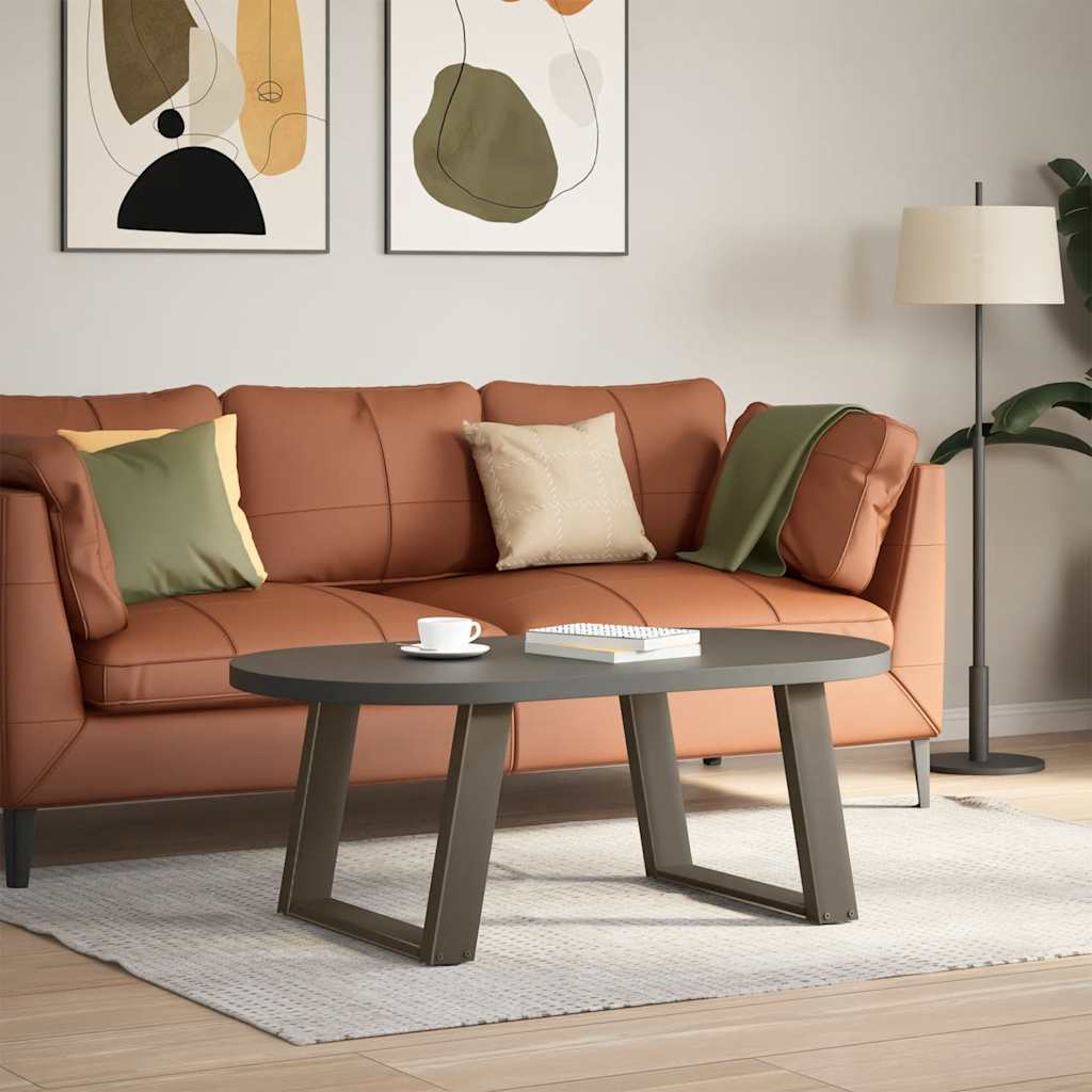 Nohy Konferenčního Stolku Ve Tvaru U, 2 Ks, Přírodní Ocel, 70 X (42-43) Cm, Ocel