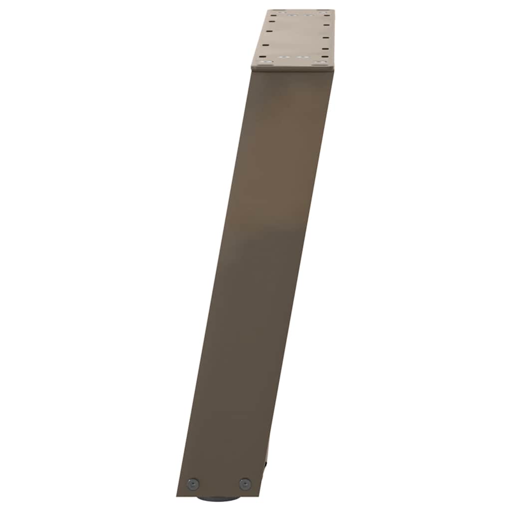 Nohy Konferenčního Stolku Ve Tvaru U, 2 Ks, Přírodní Ocel, 70 X (42-43) Cm, Ocel