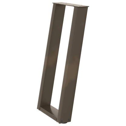 Nohy Konzolového Stolku Ve Tvaru U, 2 Ks, Přírodní Ocel, 28 X (72-73) Cm, Ocel