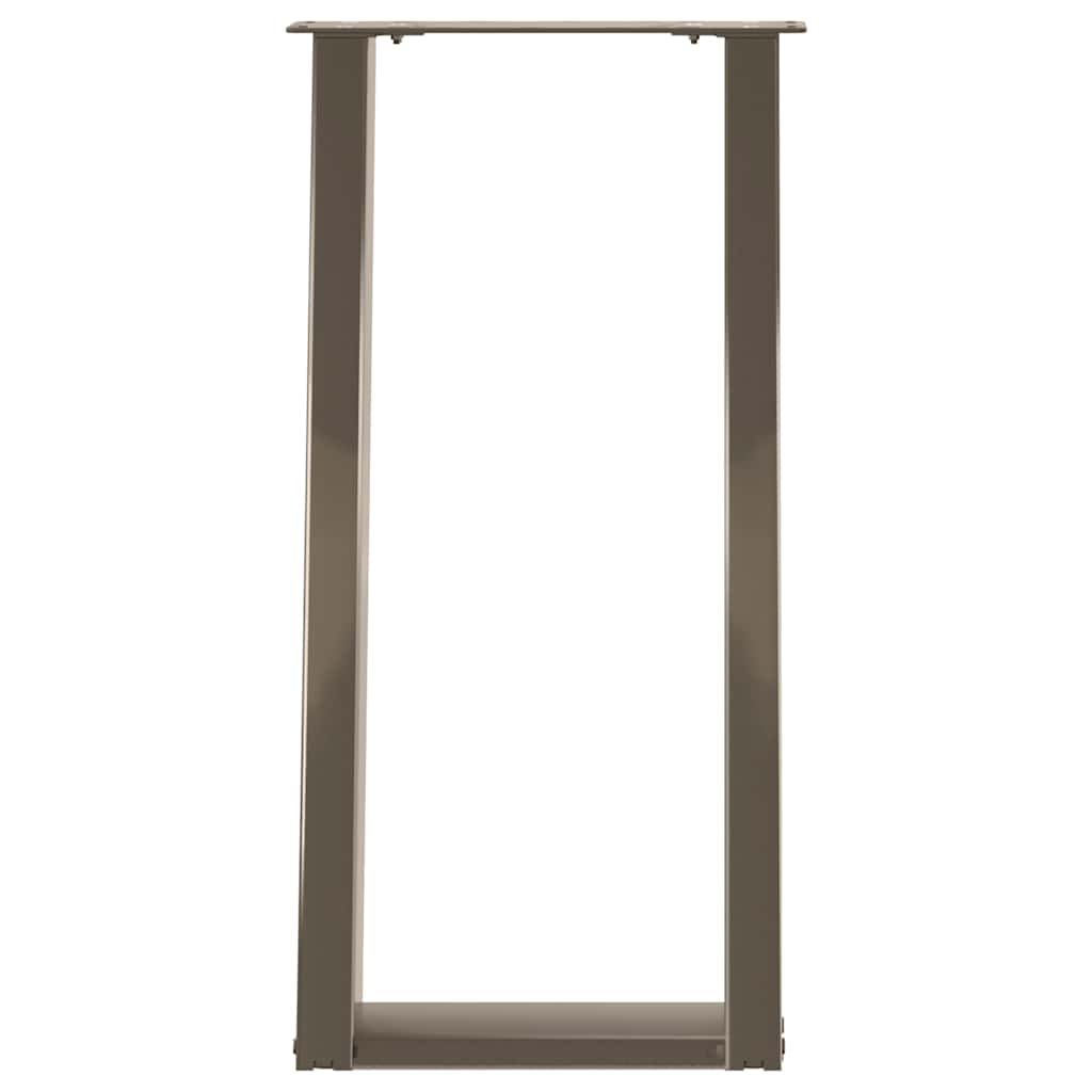 Nohy Konzolového Stolku Ve Tvaru U, 2 Ks, Přírodní Ocel, 28 X (72-73) Cm, Ocel