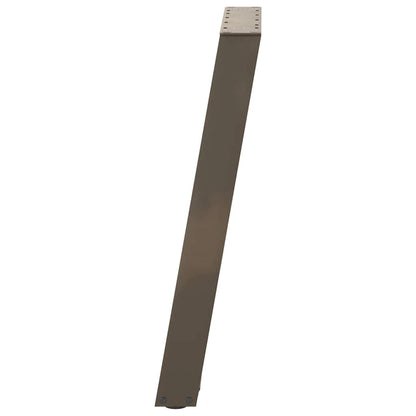 Nohy K Jídelnímu Stolu Ve Tvaru U, 2 Ks, Přírodní Ocel, 50 X (72-73) Cm, Ocel
