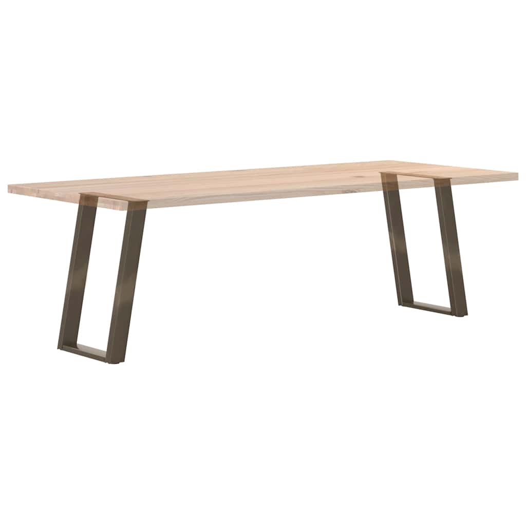 Nohy K Jídelnímu Stolu Ve Tvaru U, 2 Ks, Přírodní Ocel, 50 X (72-73) Cm, Ocel
