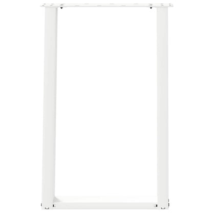 Nohy K Jídelnímu Stolu Ve Tvaru U, 2 Ks, Bílé, 60 X (72-73) Cm, Ocel
