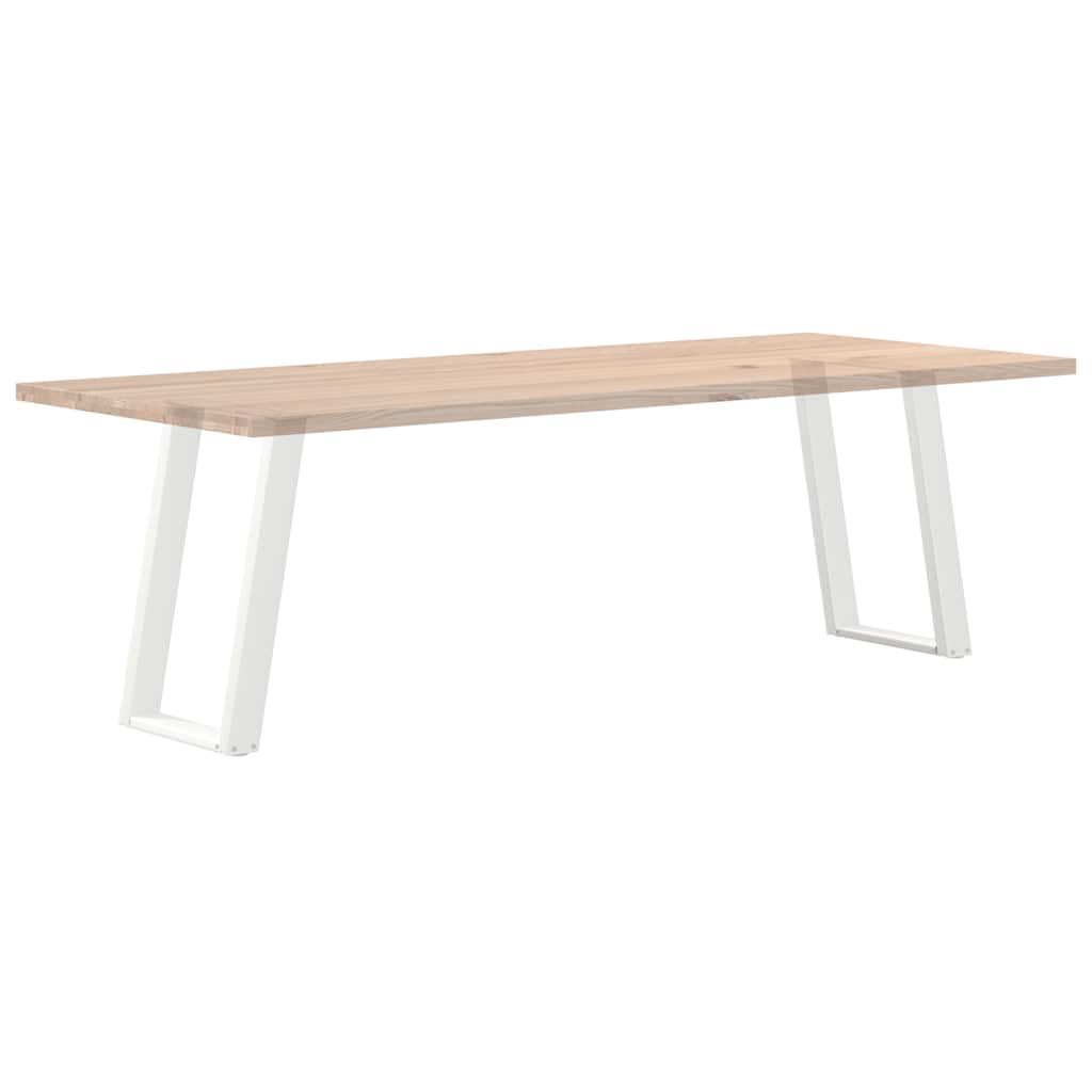 Nohy K Jídelnímu Stolu Ve Tvaru U, 2 Ks, Bílé, 60 X (72-73) Cm, Ocel