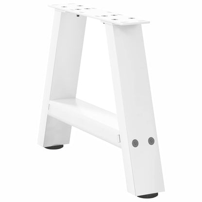 Nohy Konferenčního Stolku Ve Tvaru A, 2 Ks, Bílé, 30 X (30-31) Cm, Ocel