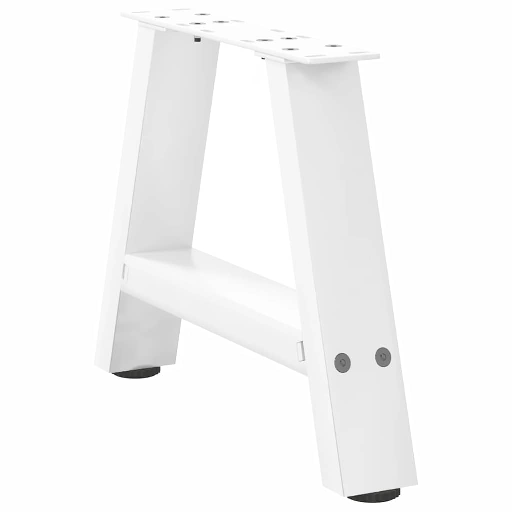 Nohy Konferenčního Stolku Ve Tvaru A, 2 Ks, Bílé, 50 X (30-31) Cm, Ocel
