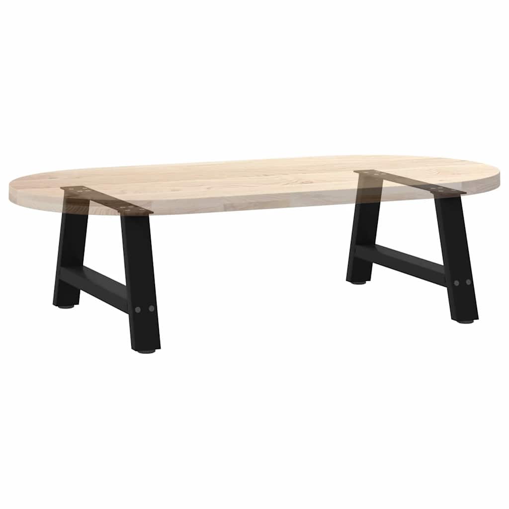 Nohy Konferenčního Stolku Ve Tvaru A, 2 Ks, Černé, 60 X (30-31) Cm, Ocel