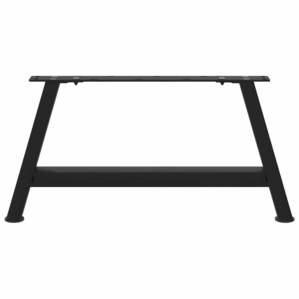 Nohy Konferenčního Stolku Ve Tvaru A, 2 Ks, Černé, 70 X (30-31) Cm, Ocel