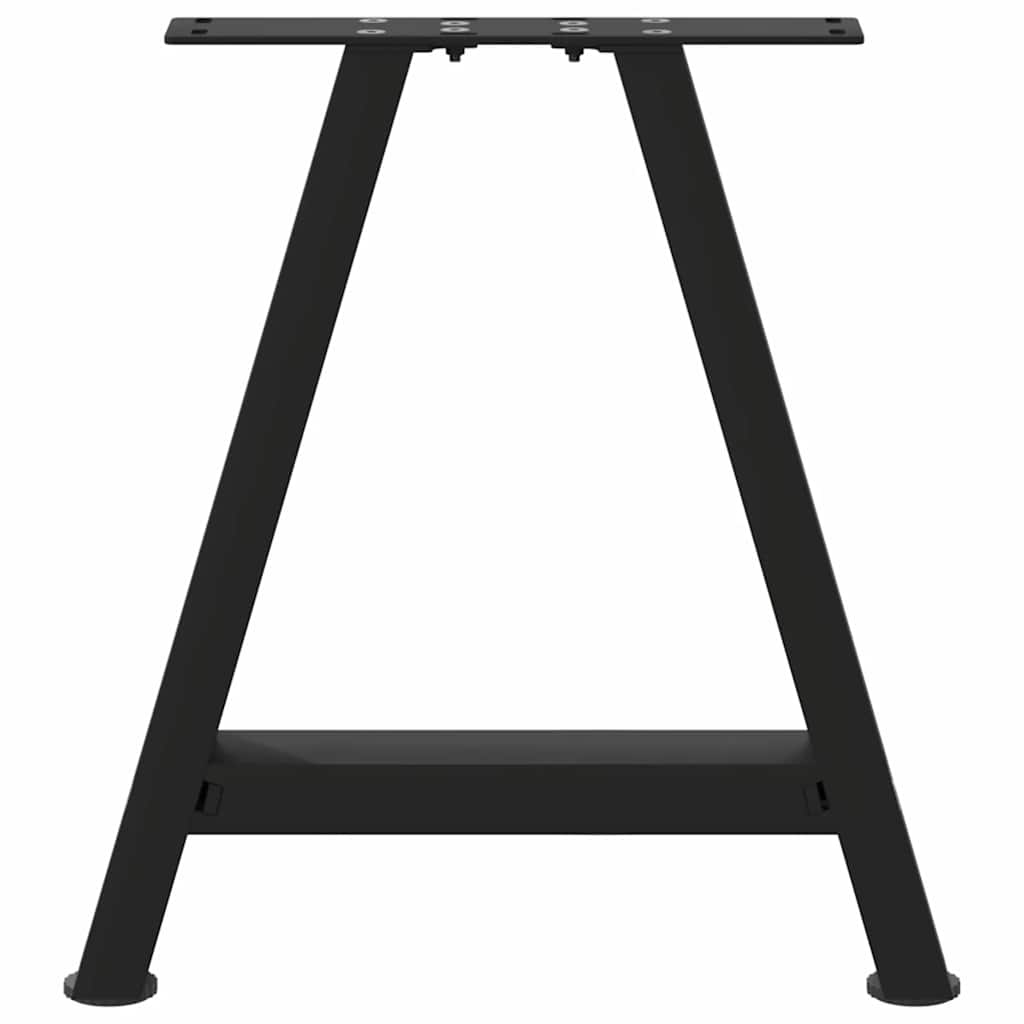 Nohy Konferenčního Stolku Ve Tvaru A, 2 Ks, Černé, 50 X (42-43) Cm, Ocel